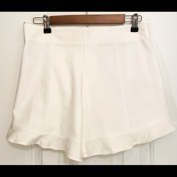 I State Ivory Ruffle Hem Welt Pockets Side Zipper Size 8 NWT - Picture 3 of 16